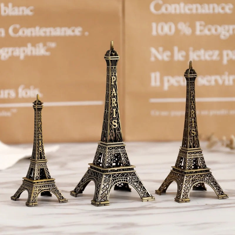 Bronze Paris Eiffel Tower Metal Crafts Home Decoration Accessories