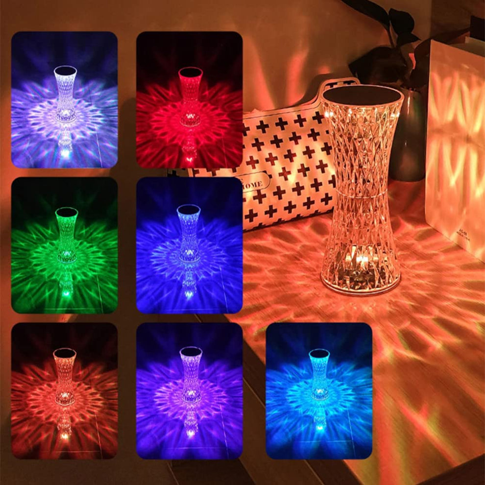 Crystal Table Lamp, 16 Colors