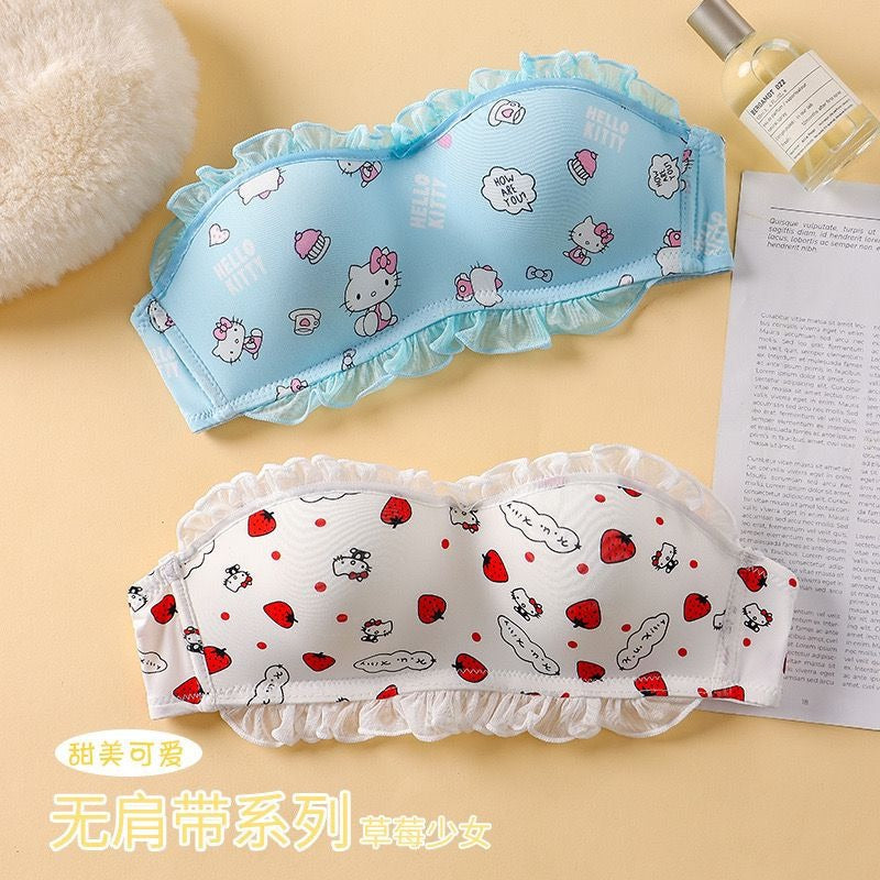 Elegance Home Japanese Style New Hello Kitty Print Padded Bra for girls