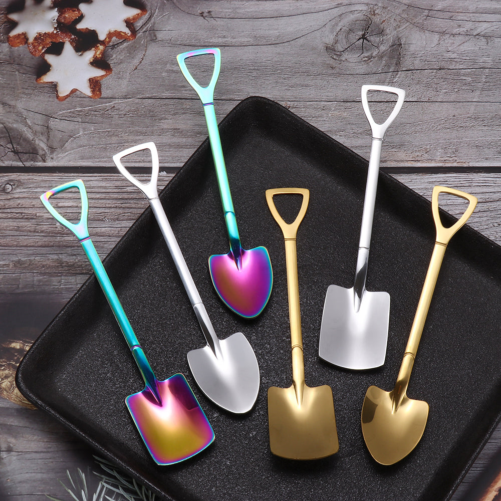 2 PIECES FLAT SHOVEL SPOON SET