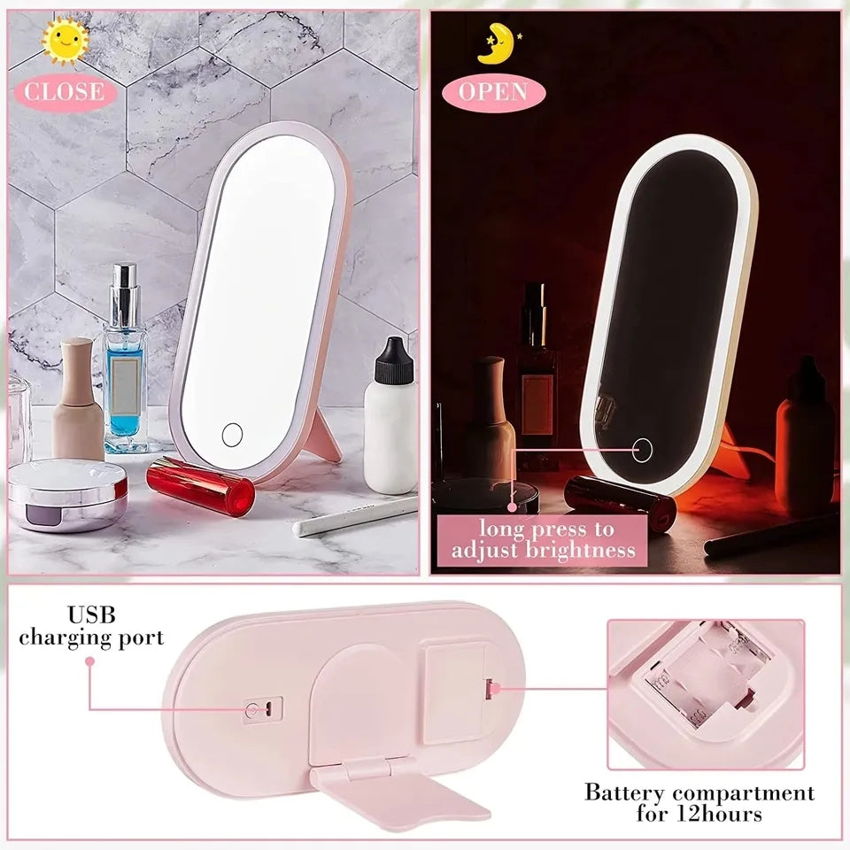 MAKEUP BOX WITH LED MIRROR