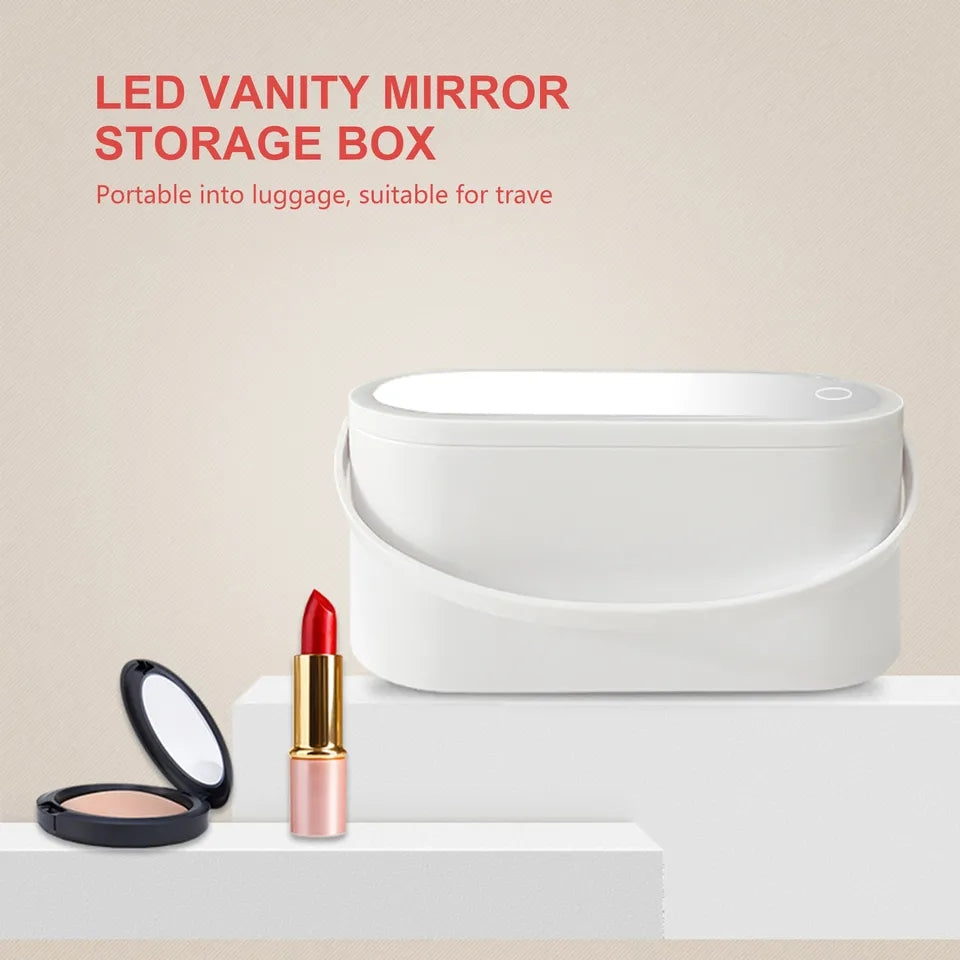 MAKEUP BOX WITH LED MIRROR