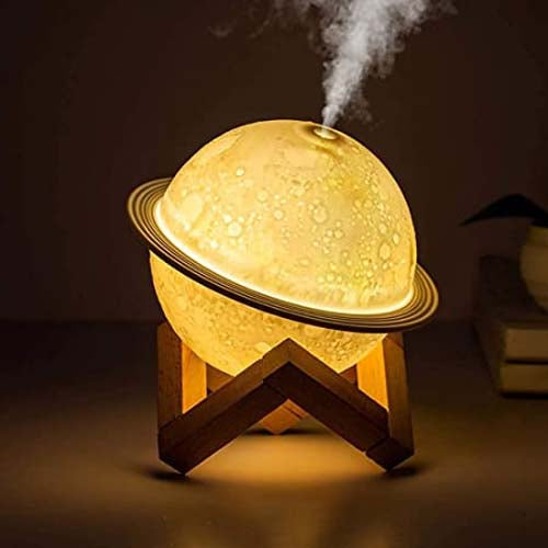 3D Moon Lamp Humidifier with LED Night Light