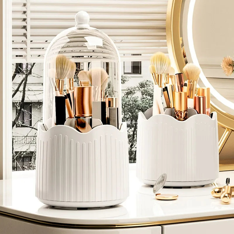 ROTATING MAKEUP BRUSH HOLDER