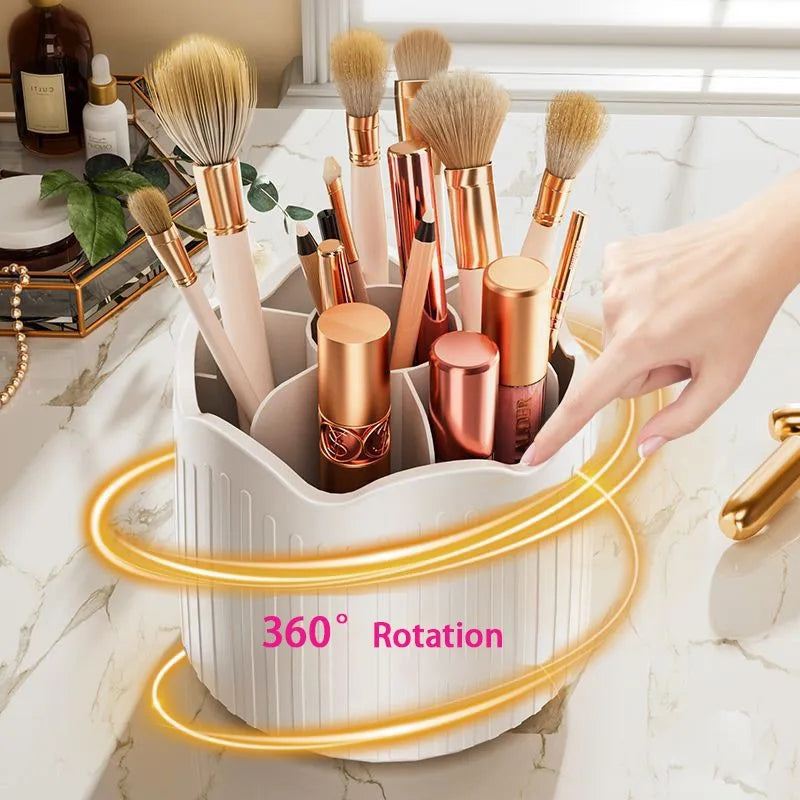 ROTATING MAKEUP BRUSH HOLDER