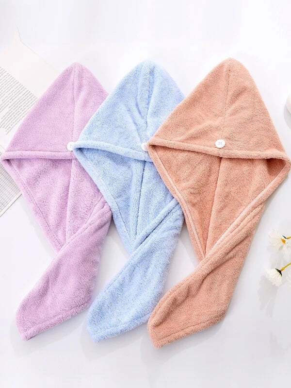 WET HAIR DRYING TOWEL CAPS