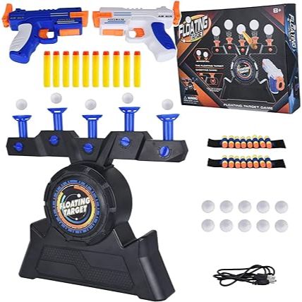 Floating Air Target Shooter | Nerf Pistol Gun | Soft Bullet Two Player Game