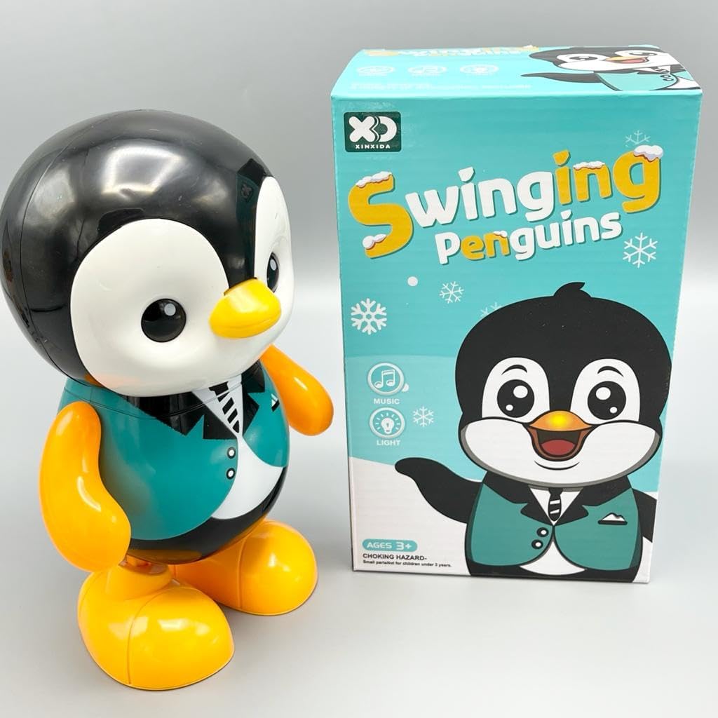 Swinging Penguin & Bear | Walking Animal Toy