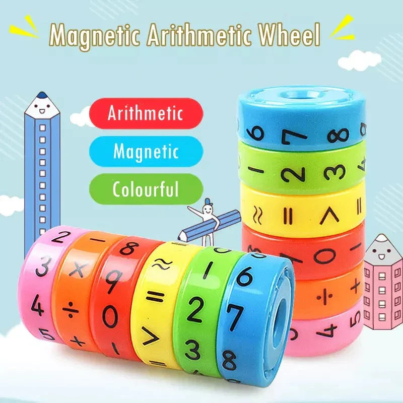 Intelligence Magnetic Arithmetic Learning Toy | Arithmetic Colorful Wheel