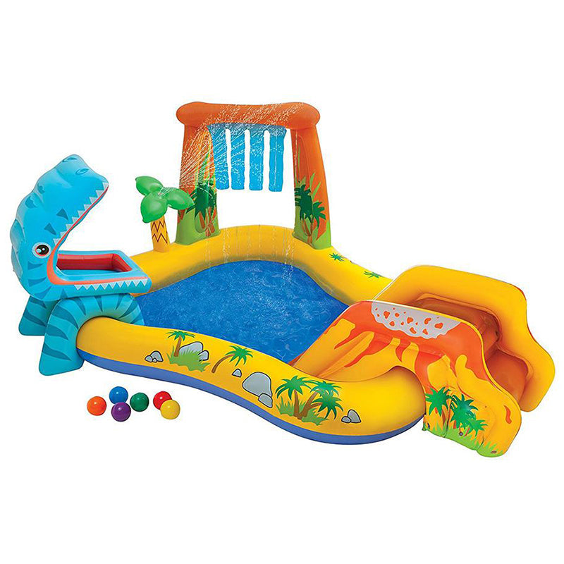 INTEX Dino Play Pool For Children 8ft 2in X 6ft 3in X 3ft 7in