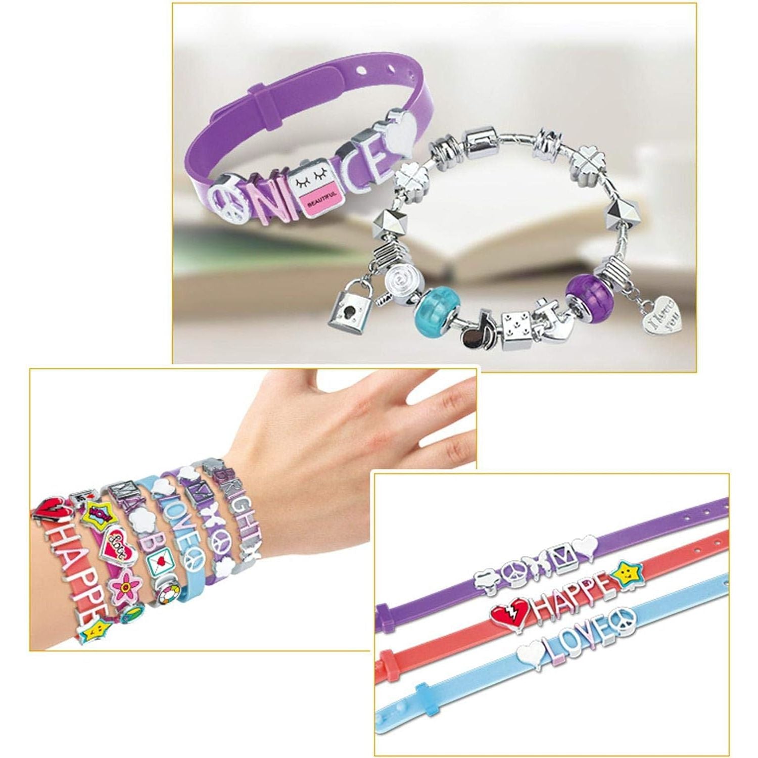 Girls Creator Message Bands | Create Message Bracelets