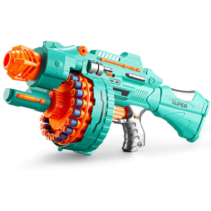 Blast Soft Bullet Toy Gun | Automatic Drum Gun