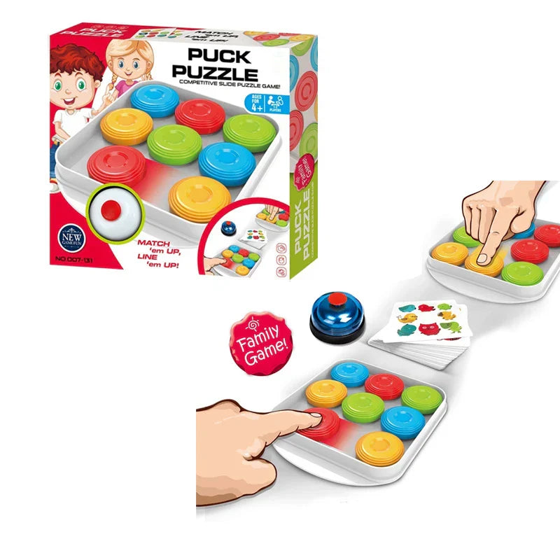 Puck Puzzle | Two Player Game | Competitive Slide Puzzle Game