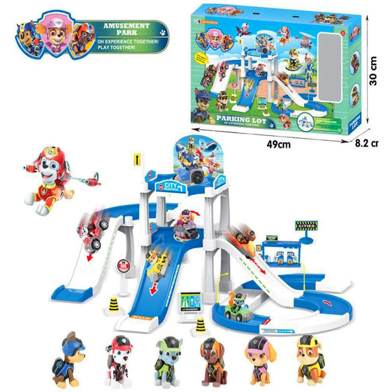 ANIMAL PARKING LOT AMUSEMENT PARK PLAY SET