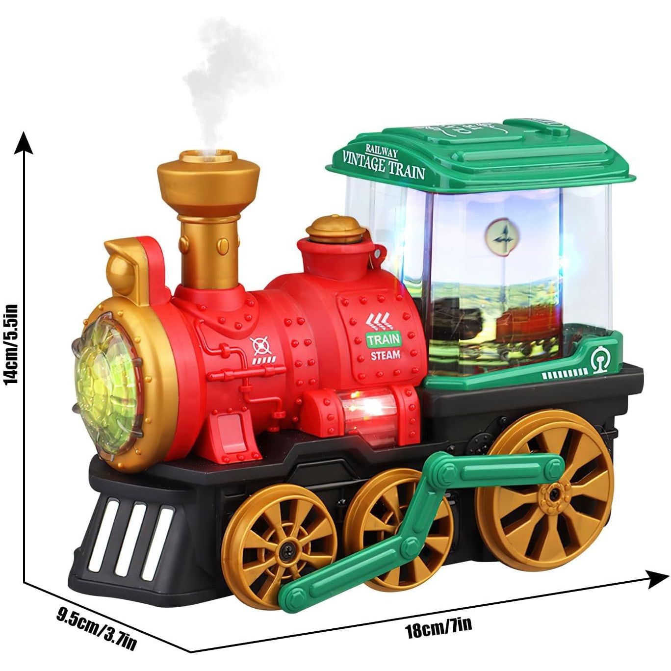 Spray Steam Vintage Train | Obstacle Avoidance Wheel