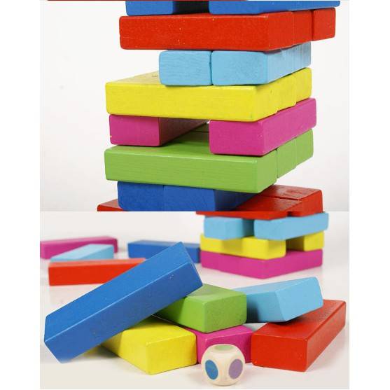 Colorful Jenga Play Set | Jenga Wood Toy