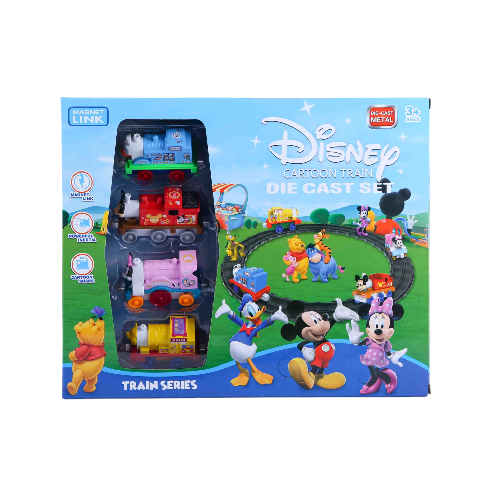 Disney Cartoon Train Track | 4 Pcs Cartoon Trains