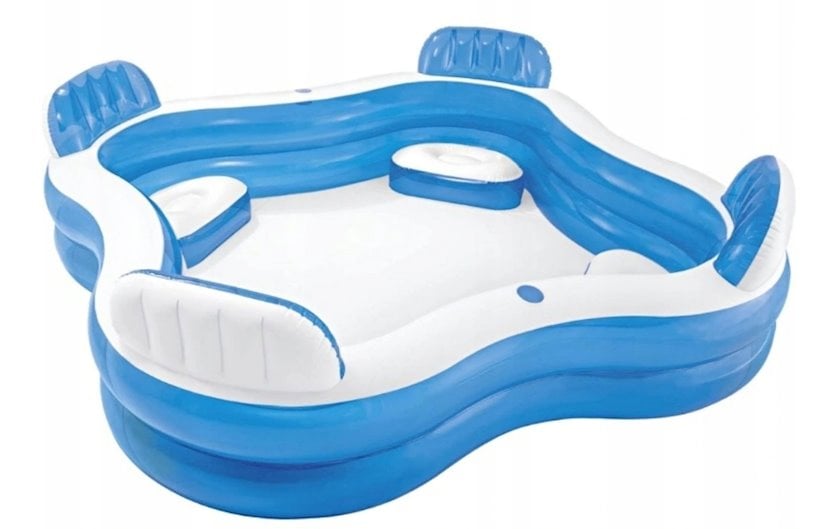 INTEX Swim Centre Family Lounge Pool 90in x 90in x 26in