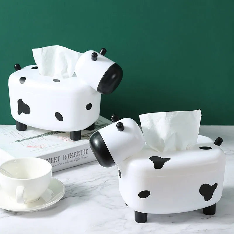 COW TISSUE HOLDER + TOOTHPICK HOLDER