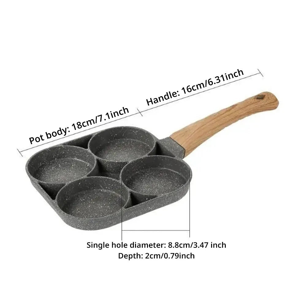 NON STICK 4 PORTIONS FRYING PAN