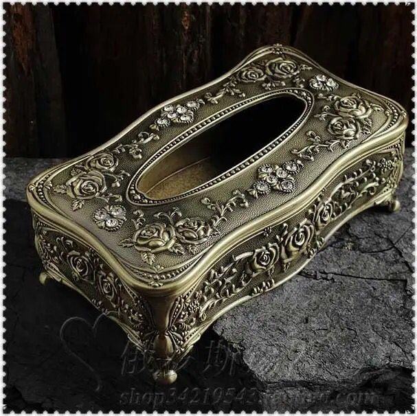 Europecarved metal tissue box