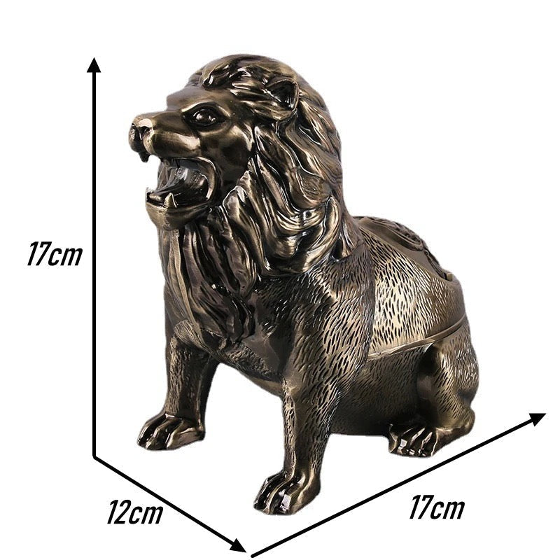 Creative Lion Smoking Accessories Metal Ashtry