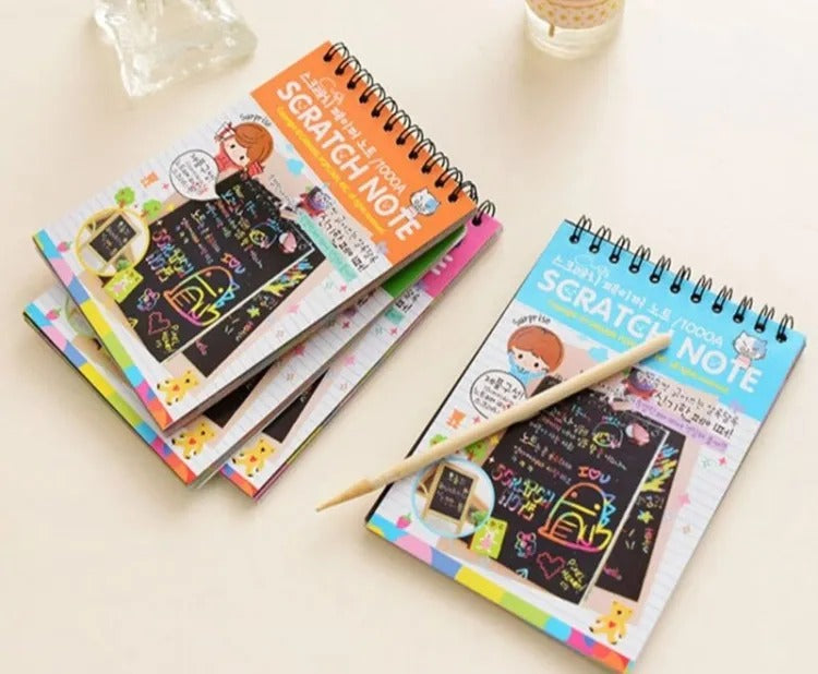 Colorful, Magical Scratch Doodle Art Book - 15 cm