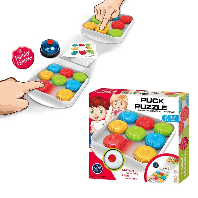 Puck Puzzle | Two Player Game | Competitive Slide Puzzle Game