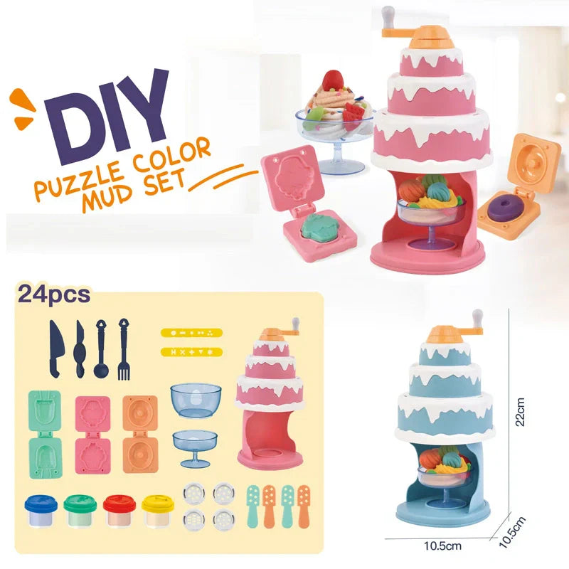 DIY Colorful Clay Play Set | Shape Clay With Machines