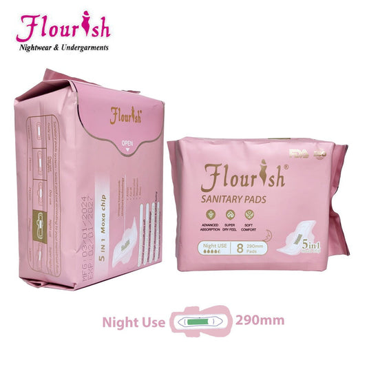 Elegance Home 290mm WINGLESS DAILY USE SANITARY PADS FOR GIRLS & WOMEN 8 PCS
