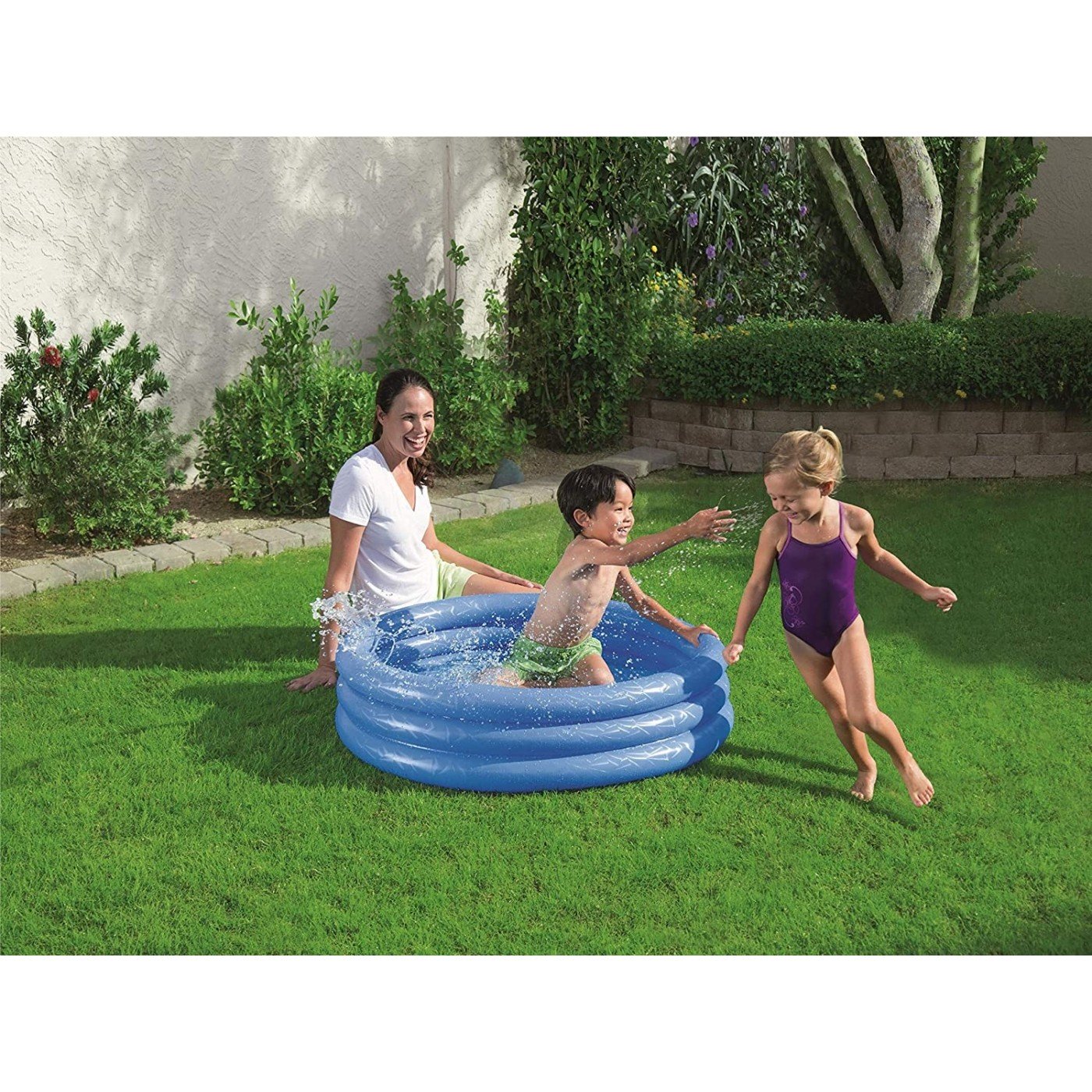 BESTWAY Three Ring Paddling Kiddie Play Pool 40in x 10in