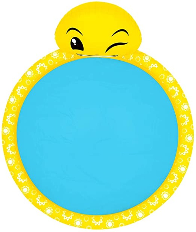 BESTWAY Summer Smiley Face Sprayer Pool For Kids 65in x 57in x 27in