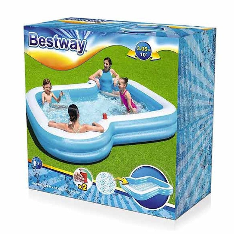 BESTWAY Sunsational Family Swimming Pool For Kids 10ft x 9ft x 18in