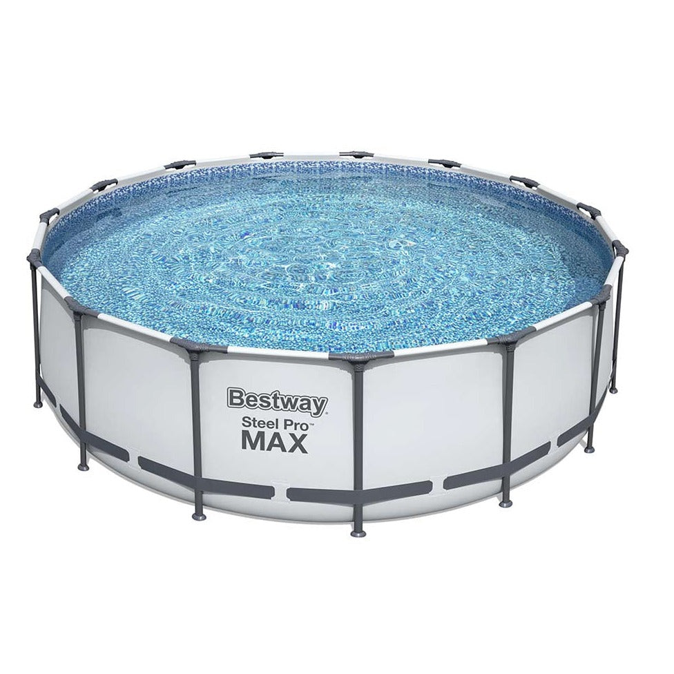 BESTWAY Steel Frame Pool With Filter Pump 15ft x 48in