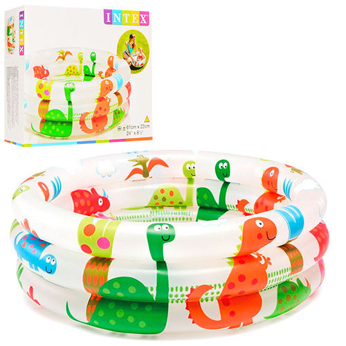 INTEX Dinosaur Printed 3 Ring Baby Pool 2ft x 8in