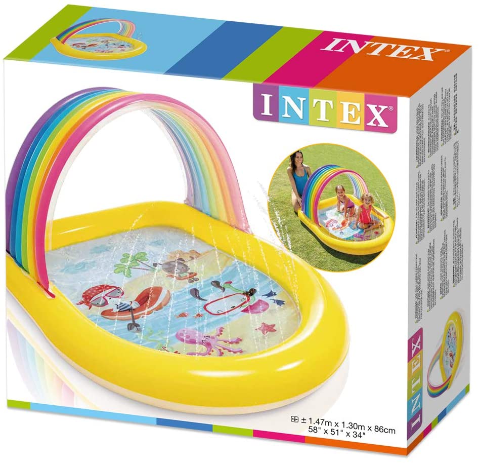 INTEX Rainbow Arch Spray Pool 58in x 51in x 34in