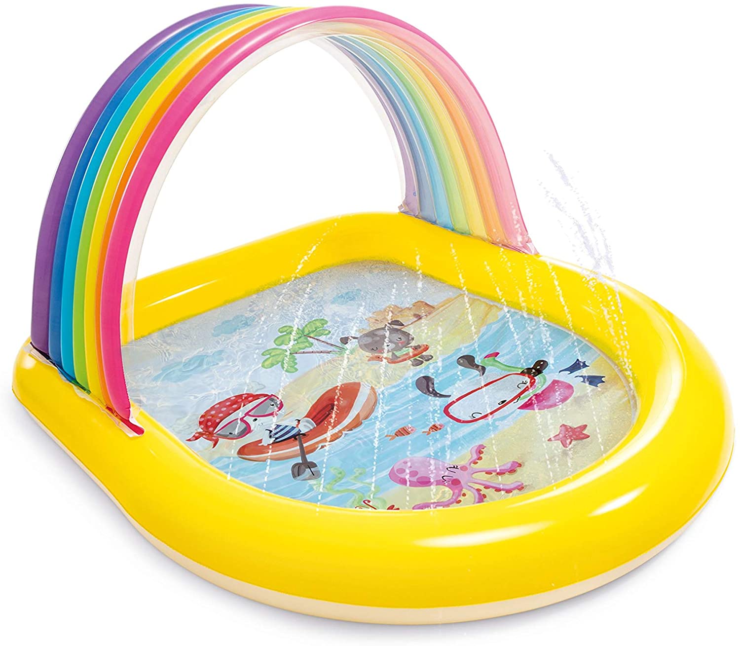 INTEX Rainbow Arch Spray Pool 58in x 51in x 34in