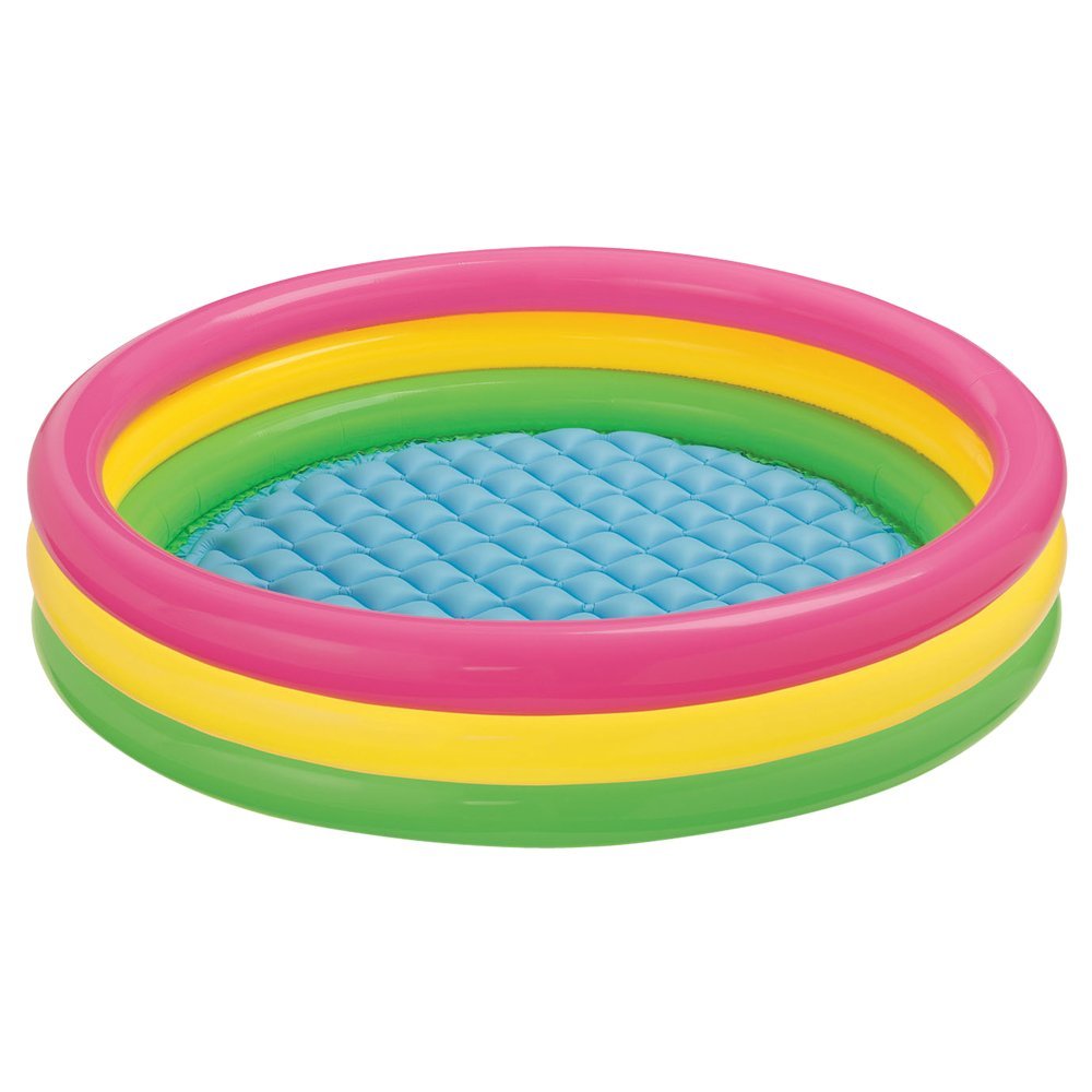 INTEX Inflatable Three Ring Splashing Pool For Children 58in x 13in