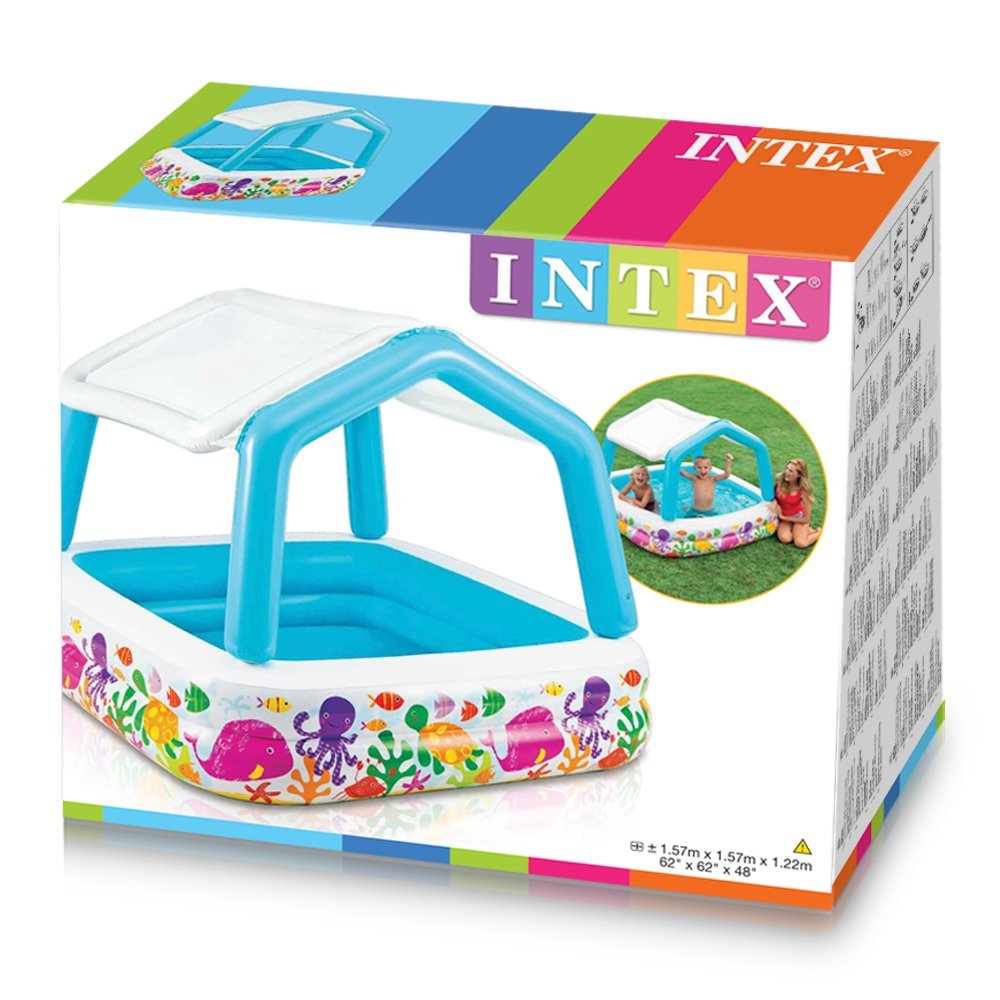 INTEX SunShade Baby Pool 62in x 62in x 48in