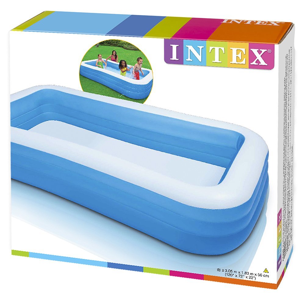 INTEX Rectangular Centre Pool for Kids 120in x 72in x 22in