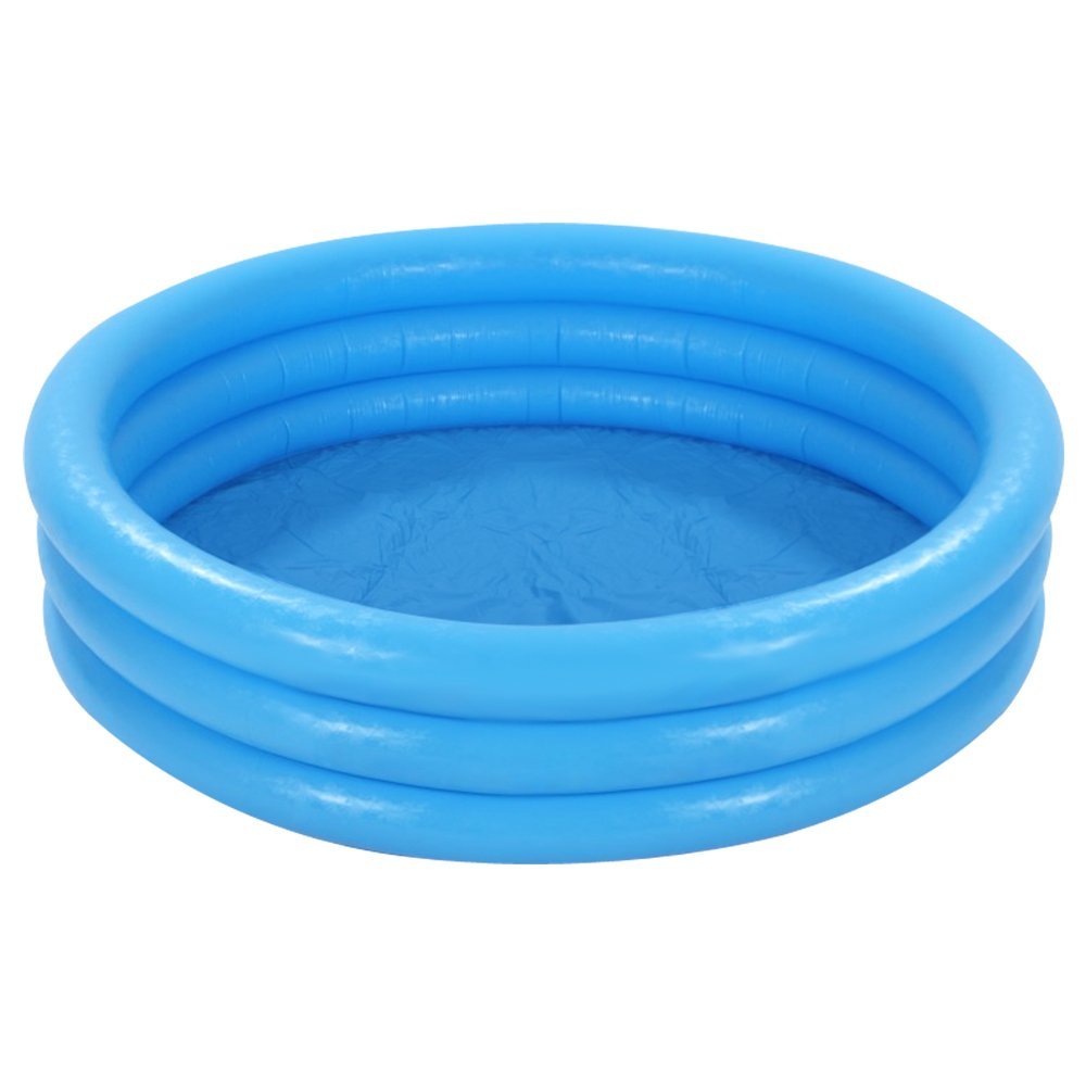 INTEX Three Ring Portable Blue Pool For Kids 45in x 10in