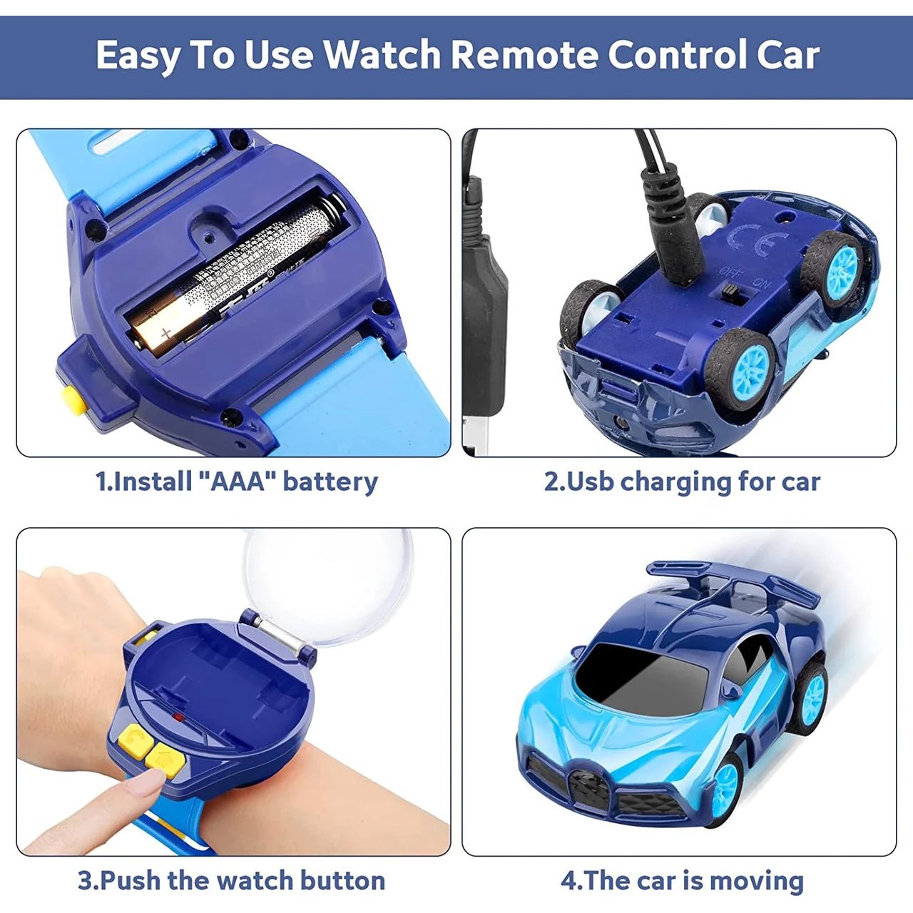 Remote Control | Wrist Watch Car | Easy Wrist Watch Controls