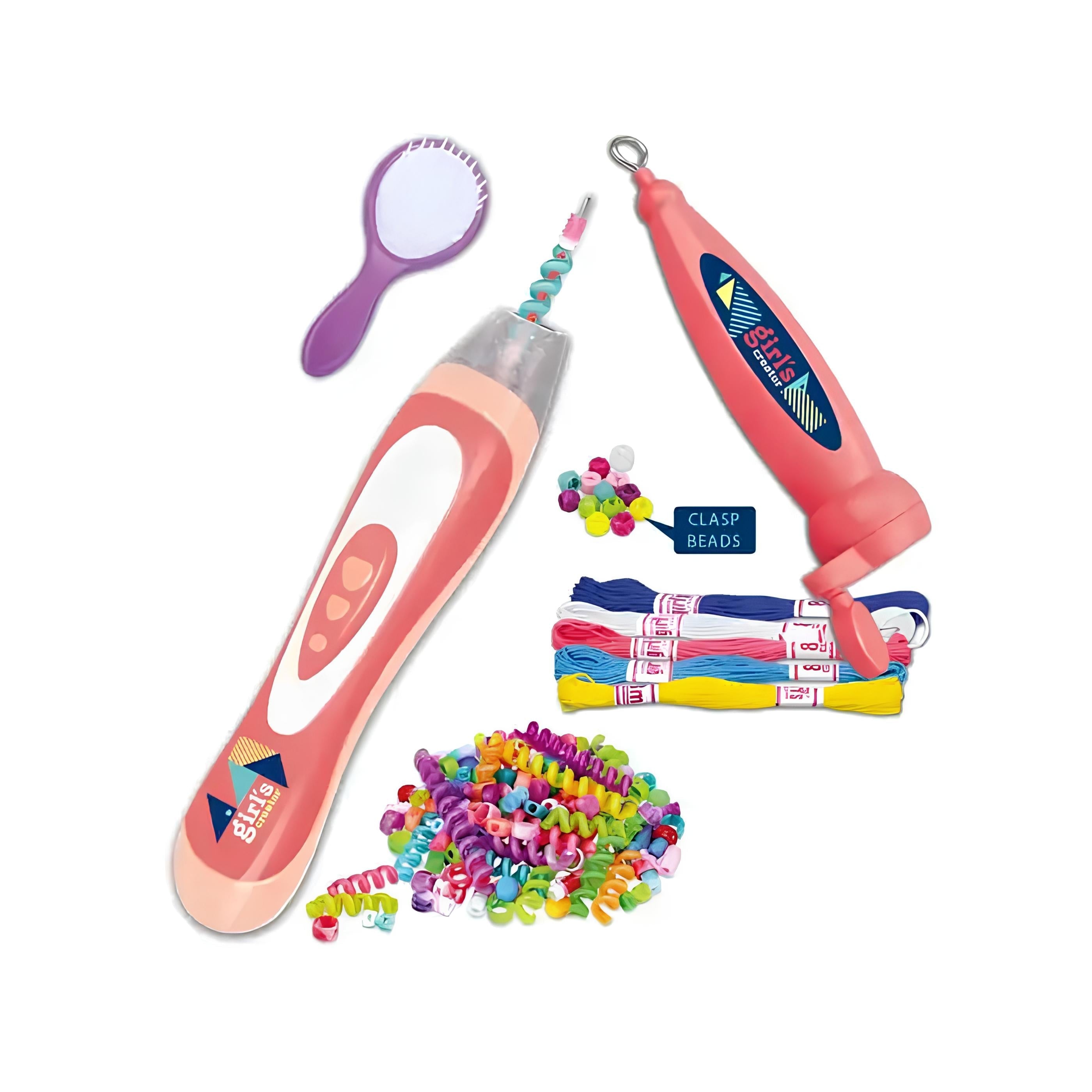 Girls Creator Hair Beader | Sparkling Glitter & Hair Beader Kit