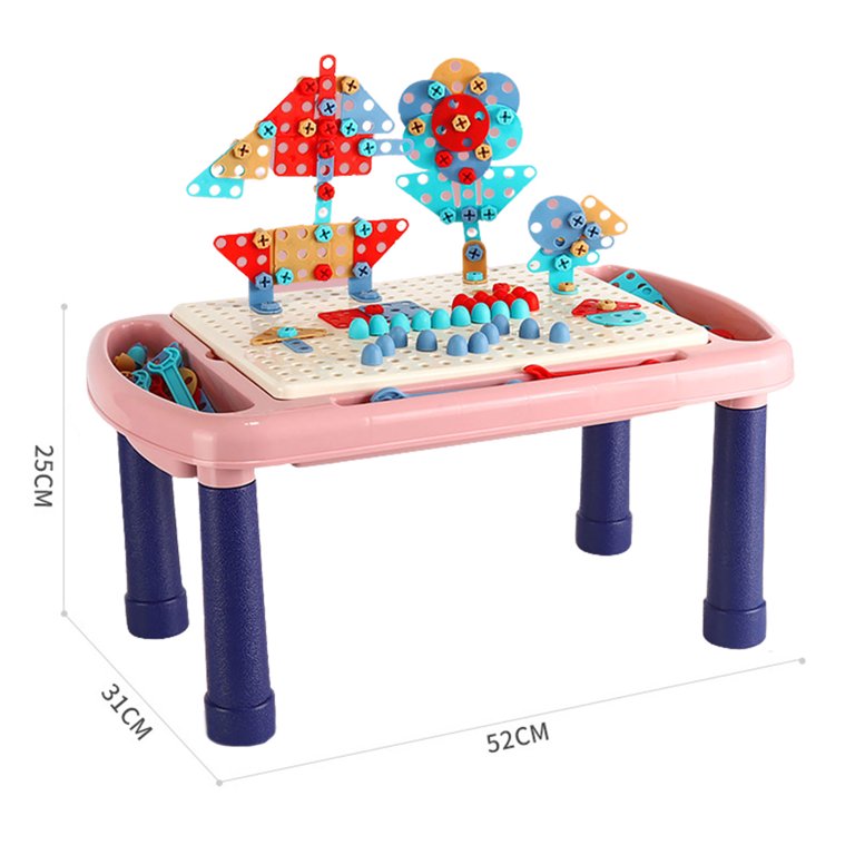 Creative Mosaic Blocks Table Set For Kids