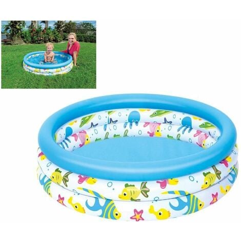 BESTWAY Vinyl Fish printed swimming pool for kids 4ft x 10in