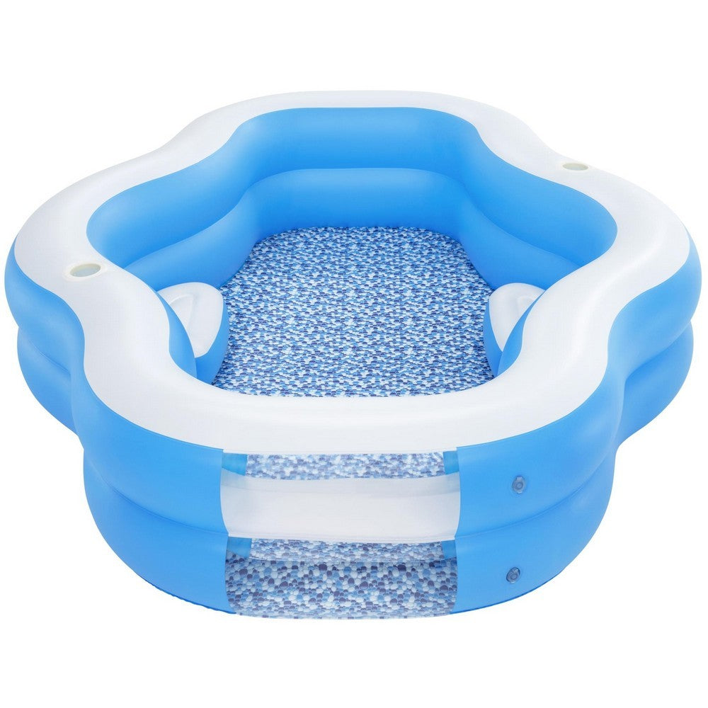 BESTWAY Splash View Family Pool with Pool Seat 8ft 10in x 6ft 6in x 20in