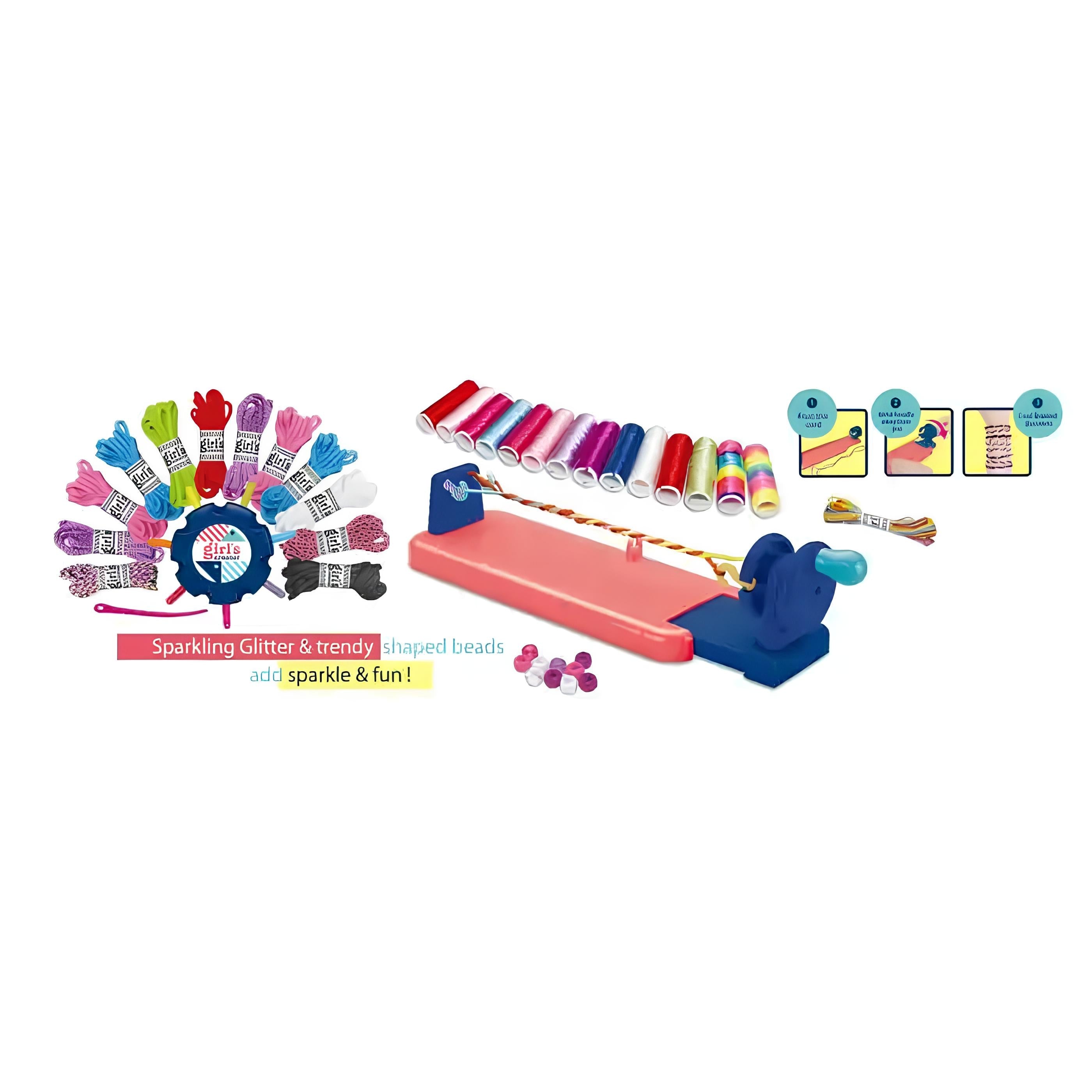 Girls Creator Hair Beader | Sparkling Glitter & Hair Beader Kit