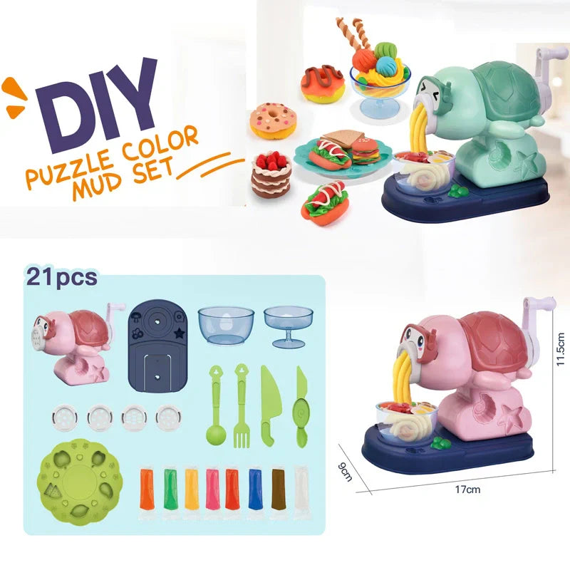 DIY Colorful Clay Play Set | Shape Clay With Machines