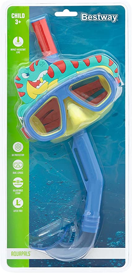 BESTWAY Swim & Diving Mask With Pet Tube For Children