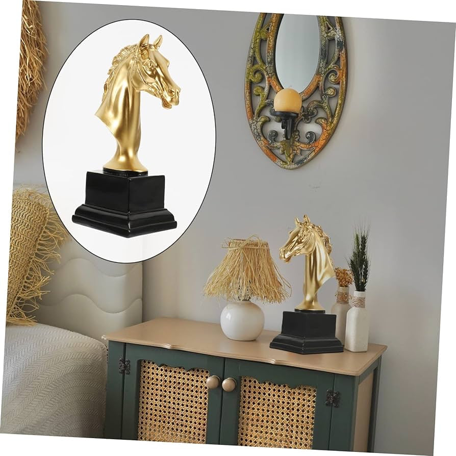 Garneck Horse Head Trophy Centerpiece Table Decor